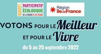 4ème édition du BUDGET PARTICIPATIF ECOLOGIQUE ET SOLIDAIRE IDF